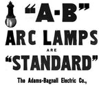 exceptionally hard to find and all original nicely aged "a-b" interior antique american industrial early 20th century hanging copper art lamp designed by thomas e. adams