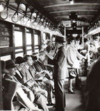 c. 1930's antique american industrial depression era new york city subway cast iron and porcelain standing passenger "straphanger" or pivoting grab handle