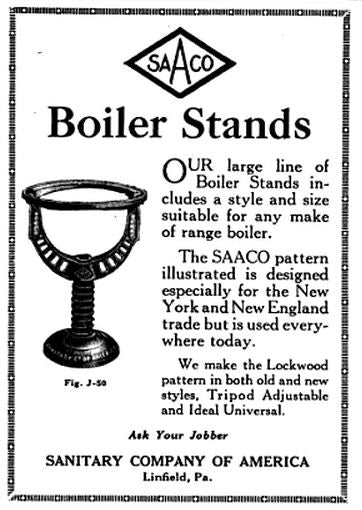 early 20th century american antique industrial three-legged cast iron stationary boiler stand with newly added old growth circular-shaped pine wood top
