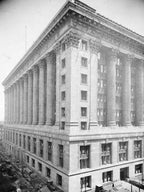 original early 20th century ornamental cast brass chicago city hall "letters" office door mail slot
