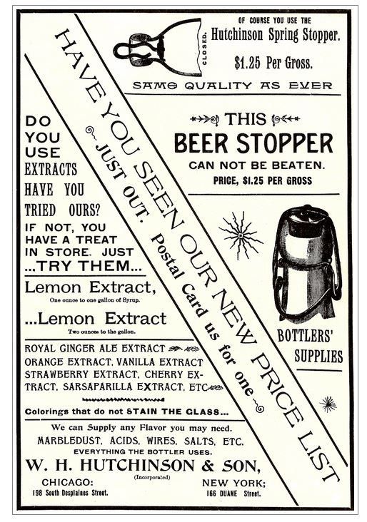 original 1850's iron-pontiled w.h.h. soda bottle dug on the site of s.s. beman's grand central station