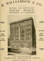 one of two matching all original antique american c. 1900's single electric utility pendant light fixture with white opalescent grooved shade