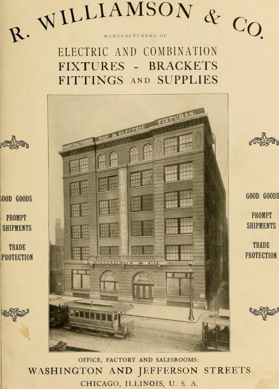 one of two matching all original antique american c. 1900's single electric utility pendant light fixture with white opalescent grooved shade