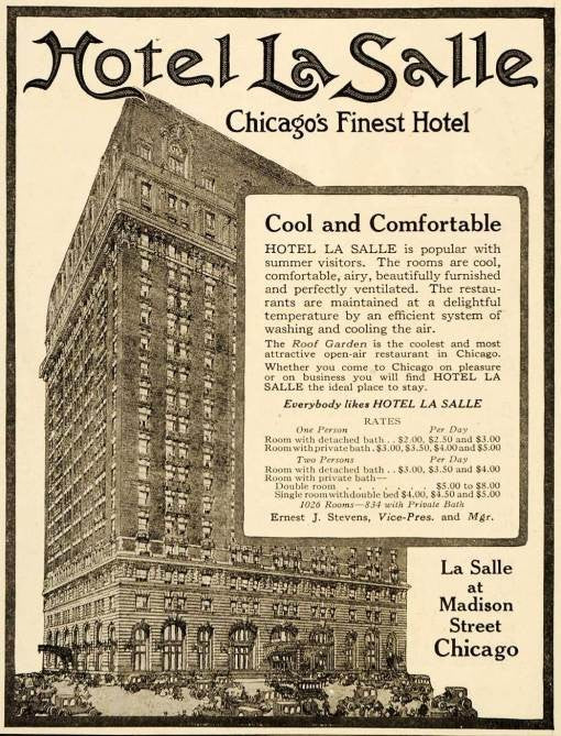 completely intact and all original early 20th century lightly polished ornamental cast bronze hotel la salle  (demolished) wall-mount push button elevator car up/down call box