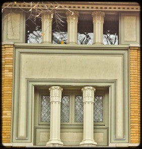 original exceptionally rare and historically important c. 1897 rollin furbeck residence exterior sullivanesque style cast plaster pilaster capital fragment