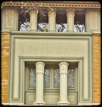 original exceptionally rare and historically important c. 1897 rollin furbeck residence exterior sullivanesque style cast plaster pilaster capital fragment