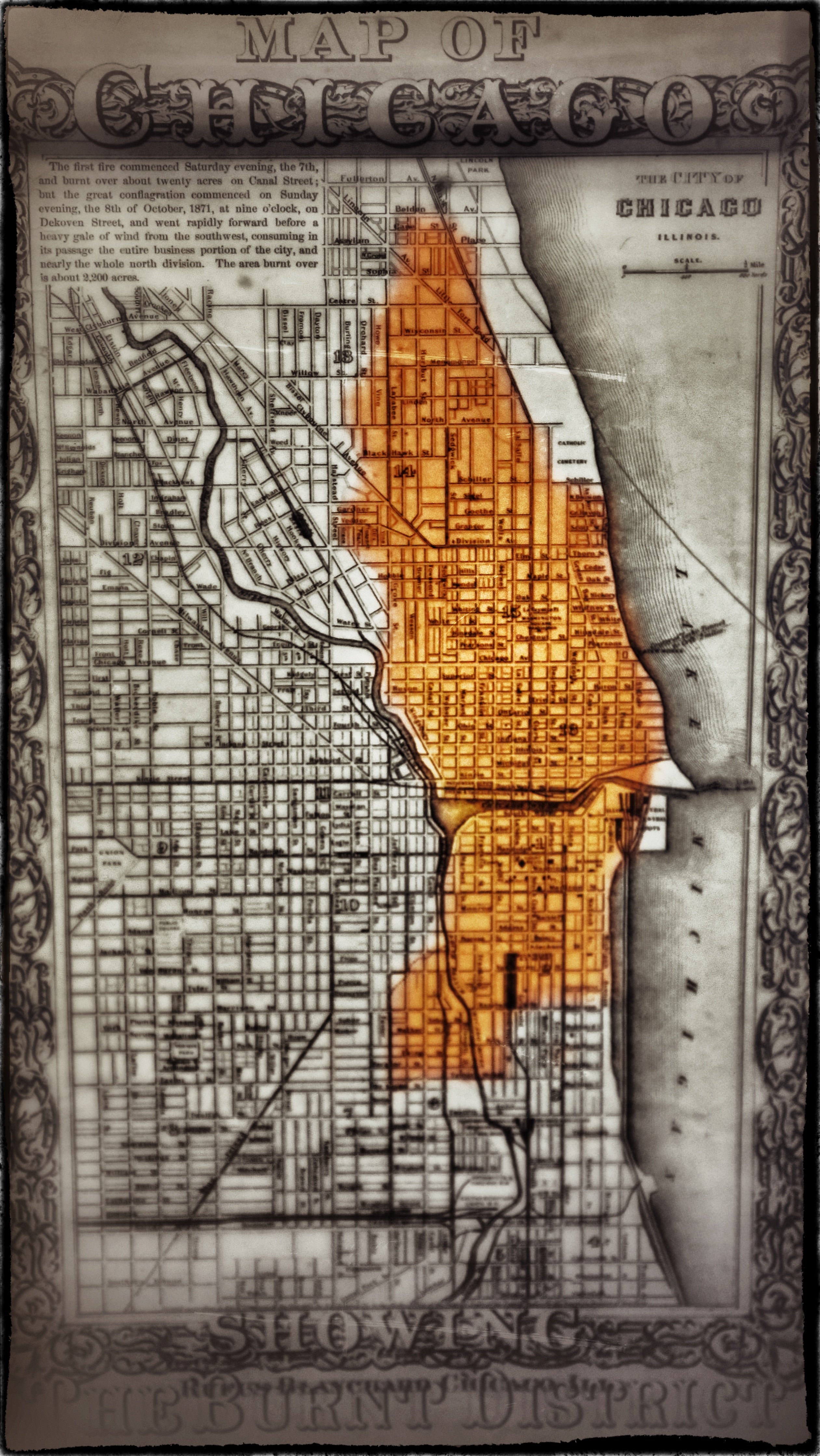 original chicago fire artifact c. 1871 certificate from the chicago board of public works announcing the sale of the court house bell