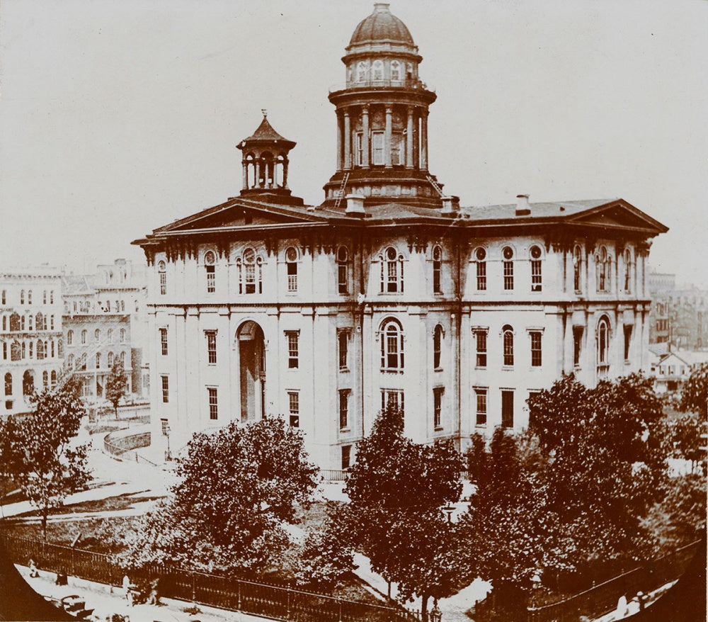 original chicago fire artifact c. 1871 certificate from the chicago board of public works announcing the sale of the court house bell