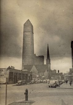 original antique depression era cast iron medal commemorating the foshay building as landmark in minneapolis, mn.