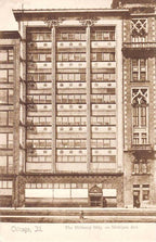 louis h. sullivan-designed ornamental cast iron late 19th century gage building storefront fragment with brushed metal finish