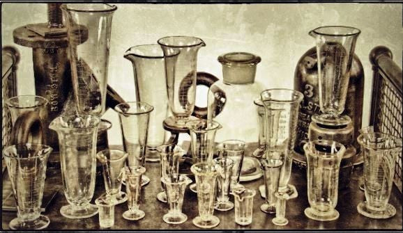 completely refinished diminutive antique american industrial late 1920's research laboratory retort stand with desirable three-legged cast iron base