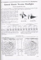 c. 1940's original hardbound general electric supply corporation "lighting: industrial, commercial, and floodlighting" profusely illustrated catalog "82-l"