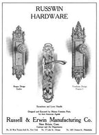 original oversized c. 1902 american gothic revival interior residential cast brass "melrose" push plate with stylized tracery and crockets