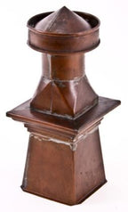 very unique and rare all original and intact diminutive soldered joint copper commercial building ventilating cupola salesman sample with nicely aged patina
