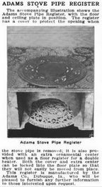 late 19th or early 20th century refinished ornamental cast iron interior residential ceiling, wall or floor register or ventilation grate with original and intact stovepipe cover