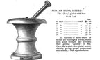 all original incredibly rare c. 19th century american exterior gilded wrought copper druggists' illuminated mortar & pestle trade sign with oversized glass rondels