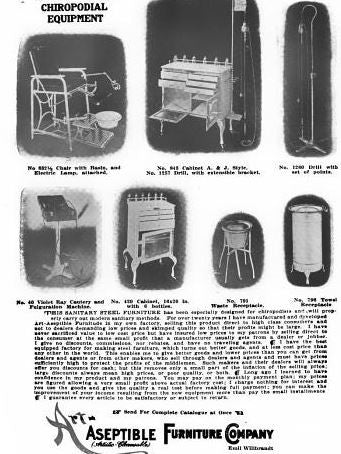 completely refinished c. 1920's antique american hospital examination room medical workstation with intact mirror and two drawer desk with circular knob pulls