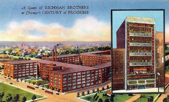 original late 1920's american art deco style exterior richman brother department store building cornice or roofline acthanus leaf green glazed terra cotta ornament