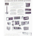 original "new old stock" c. 1950's american reverse-painted ruby red movie house illuminated restroom glass panel