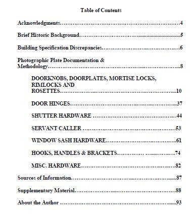 a comprehensive assessment of the architectural hardware found at the alexander ramsey residence in st. paul, minnesota ebook