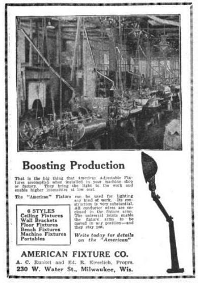 original hard to find and highly sought after patented early 20th century antique american industrial articulating factory machinist lamp with "universal" joints