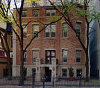 exceptional hand-crafted post-fie chicago (1873) joseph t. ryerson mansion interior diminutive solid walnut wood floral rosette with a uniform varnished finish