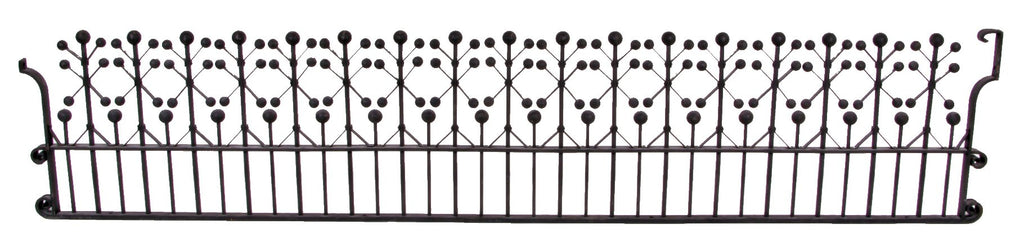 completely intact museum quality 1894 interior wrought iron chicago stock exchange elevator transom grille with original bower-barff finish
