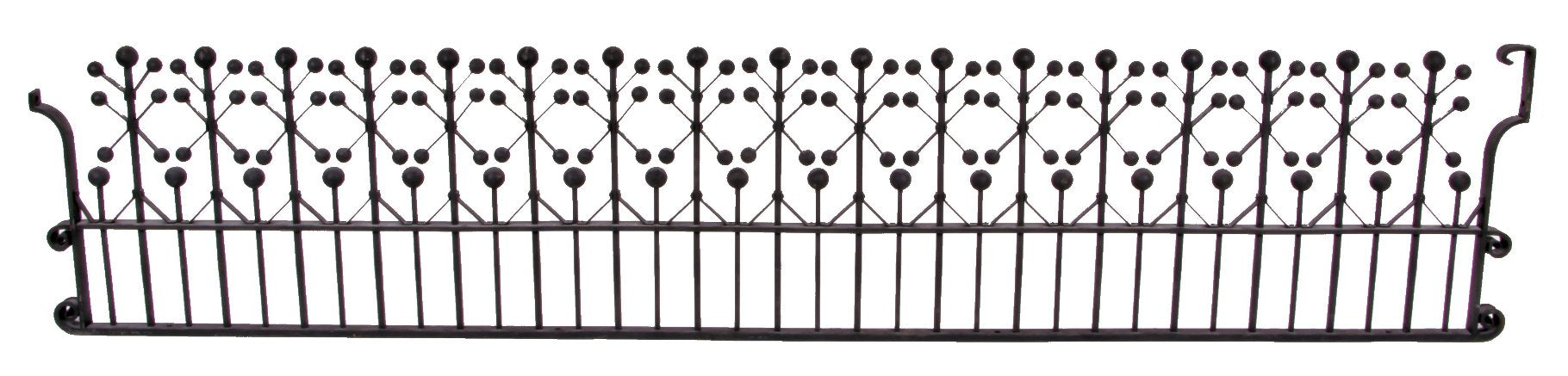 completely intact museum quality 1894 interior wrought iron chicago stock exchange elevator transom grille with original bower-barff finish