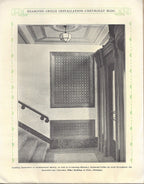 rare 1920s softcover catalog of ‘architectural grilles of perforated metal’ published for the diamond manufacturing co. of wyoming, pa.