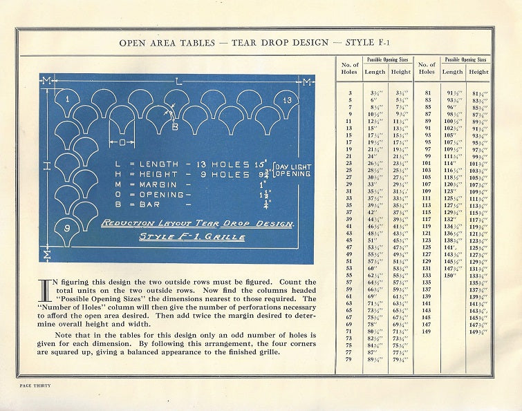 rare 1920s softcover catalog of ‘architectural grilles of perforated metal’ published for the diamond manufacturing co. of wyoming, pa.