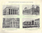 rare 1920s softcover catalog of ‘architectural grilles of perforated metal’ published for the diamond manufacturing co. of wyoming, pa.