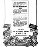 rare c. 1910-15 original dark cobalt blue porcelain enameled iron factory "keep this place clean" informational sign