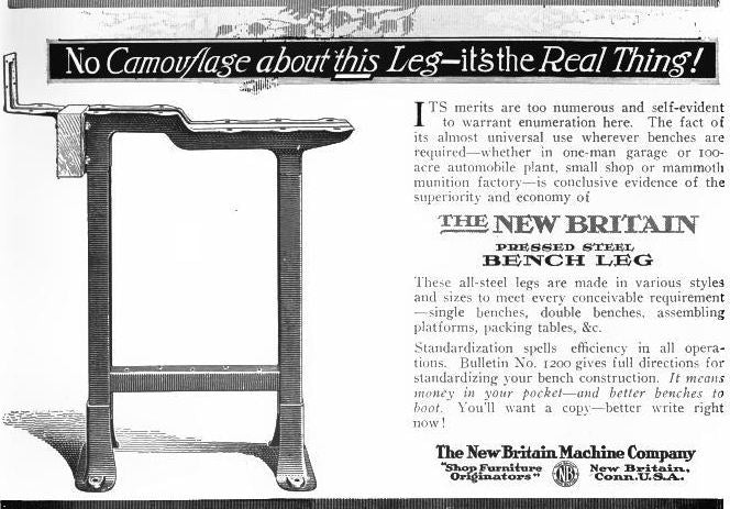 matching set of vintage american industrial curtiss-wright assembly plant heavy gauge pressed steel table legs with brushed metal finish