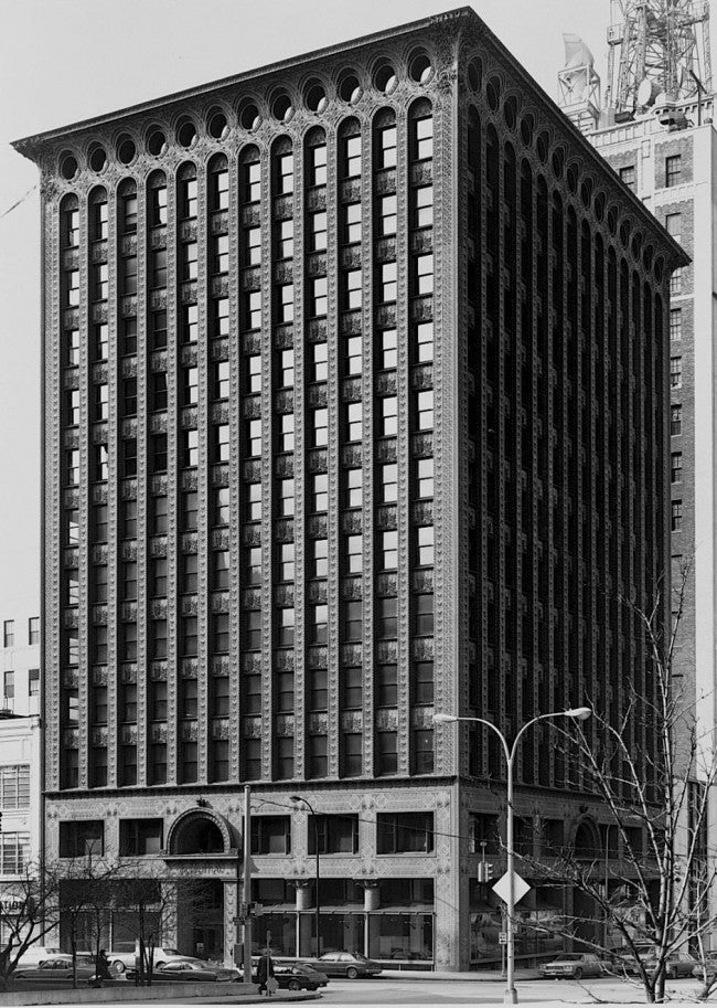 rare museum quality ornamental cast iron louis sullivan-designed guaranty or prudential building interior office door "letters" slot and matching chute with bower-barff finish