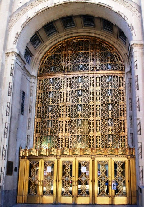 original documented c. 1933 ornamental cast bronze cincinnati times-star building interior office door monogrammed doorknob and matching rosette