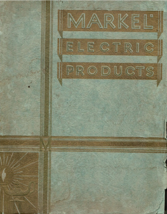 highly illustrated early 20th century markel electric products artistic lighting equipment catalog