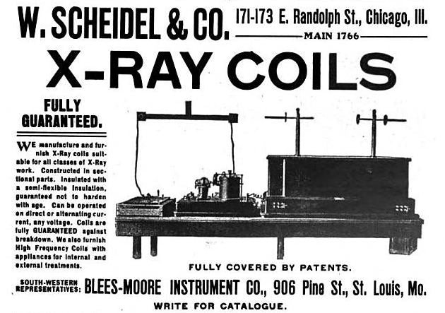 early 20th century american medical portable x-ray apparatus four-legged steel side table with two pull-out drawers