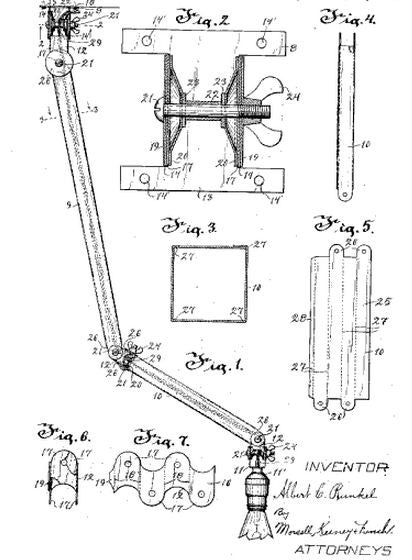 original hard to find and highly sought after patented early 20th century american industrial articulating factory machinist lamp with "universal" joints