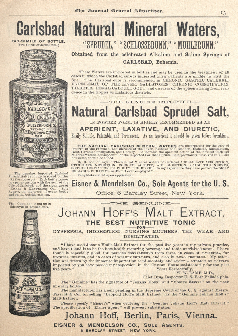 exceptional colorfully irridized late nineteenth century privy dug mouth-blown porter style bottle manufactured for philadelphia bottler john hoff.