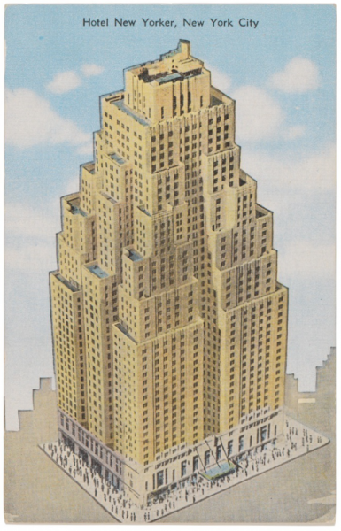 original and completely intact american depression era double-sided new yorker hotel hanging interior lobby illuminated "elevator" sign with nicely aged brass housing