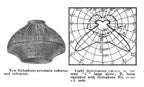 original c. 1918-22 american industrial model "2110-v.f." self-contained reflector-refractor holophane prismatic glass pendant light
