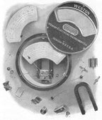 original and remarkably intact dated c. 1907 original and fully functional american industrial salvaged chicago copper-plated cast iron commercial building basement switchboard voltmeter