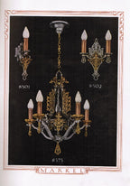 highly illustrated early 20th century markel electric products artistic lighting equipment catalog