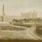 group of oversized mid-19th century oversized wrought iron joliet state prison cell door lever lock skeleton keys