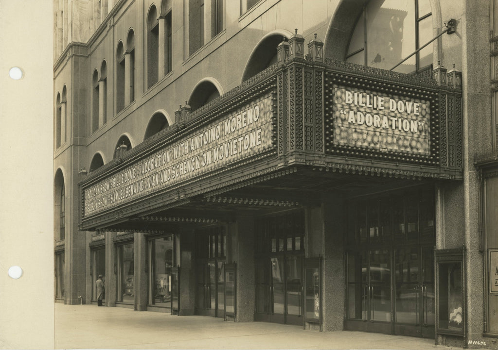 large lot of original 1928 mayan revival fisher theater detroit 8 x 10 photographs from the firm of graven and mayger