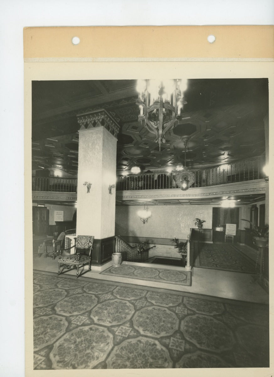 original set of 8 x 10 graven and mayger 1928 photographic images of detroit's holywood theater
