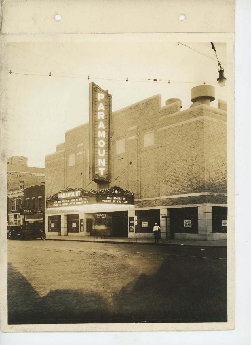 original set of 8 x 10 photographic prints of rapp and rapp's paramount theater located in ashland, kentucky