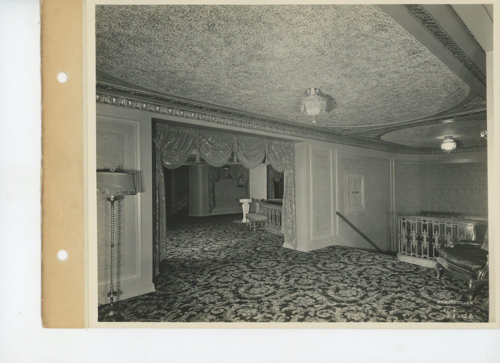 complete set of original 1928 linen-backed photographic prints of the minnesota theater designed by by the architectural firm of graven and mayger