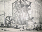 original ornamental cast iron 1876 philadelphia centennial exposition anthemion salvaged building roofline fragment with custom-built display stand