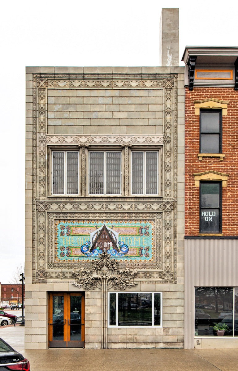 largely intact original louis h. sullivan-designed 1914 home building association bank exterior terra cotta panel